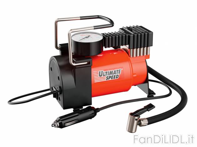 Mini compressore Prezzo-lidl, prezzo 19.99 € 
- Con manometro integrato
- Funzionamento ...