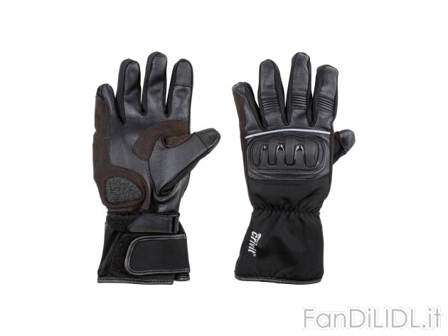 Guanti da motociclista Crivit, prezzo 22.99 € 
Misure: 8-11 
- Con elementi ...