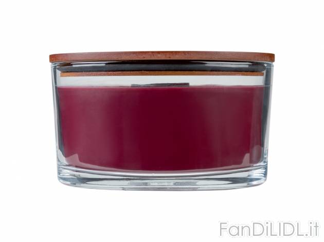 Candela profumata Livarno, prezzo 11.99 &#8364; 
- Fiamma crepitante, effetto ...
