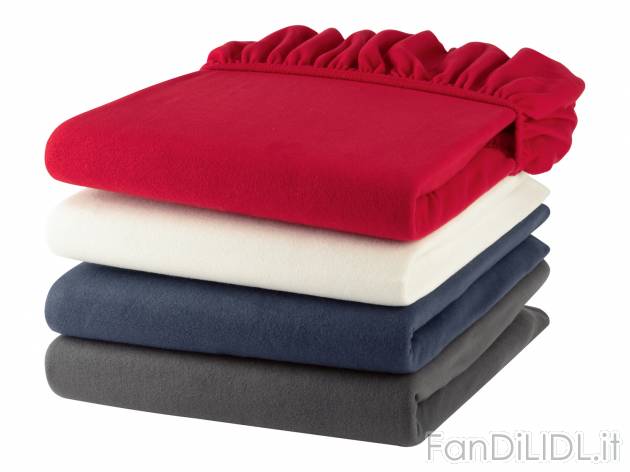 Lenzuolo con angoli matrimoniale in pile Livarno, prezzo 12.99 &#8364; 
180-200 ...