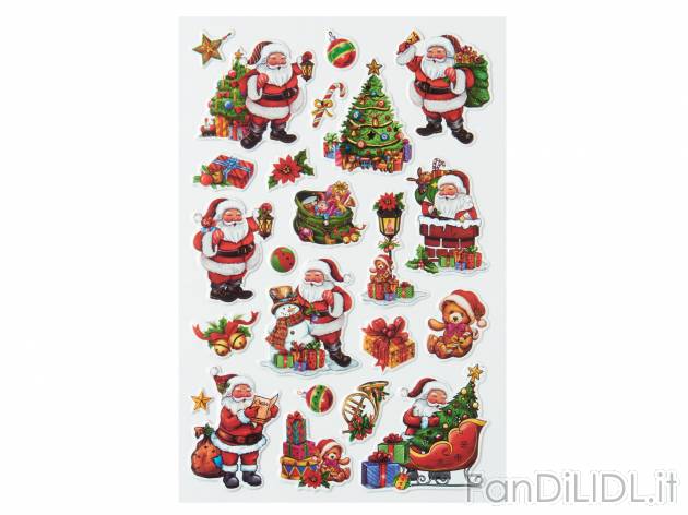 Adesivi natalizi Crelando, prezzo 0.99 &#8364; 
- Per tutte le superfici lisce
Caratteristiche
 ...