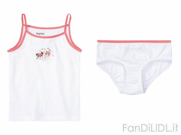 Coordinato intimo da bambina Lupilu-new, prezzo 4.99 € 
Misure: 2-8 anni 
- ...