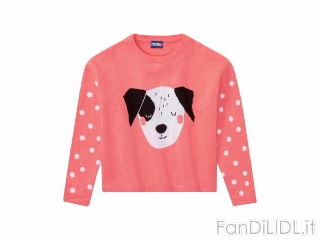 Pullover da bambina Lupilu-new, prezzo 11.99 € 
Misure: 2-8 anni 
- Puro cotone ...