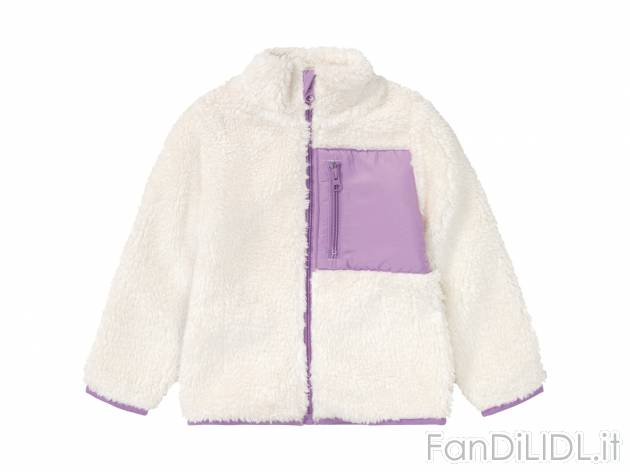 Giacca in pile da bambina Lupilu-new, prezzo 11.99 € 
Misure: 2-8 anni 
- Prodotta ...