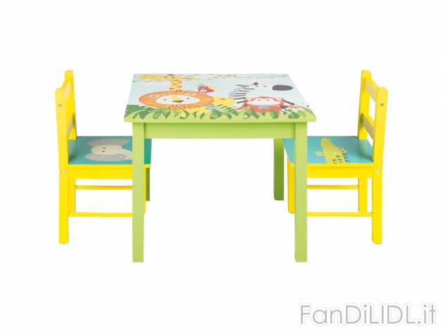 Tavolo per bambini con 2 sedie Livarno, prezzo 59.00 &#8364; 
- Dimensioni tavolo: ...