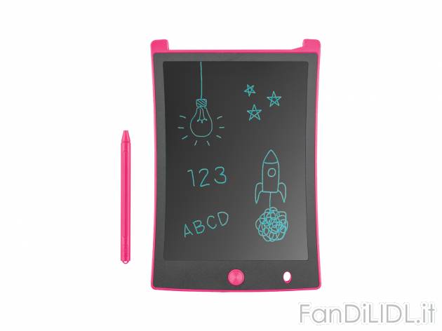 Lavagnetta LCD Silvercrest, prezzo 7.99 &#8364; 
- Per annotare, disegnare e ...