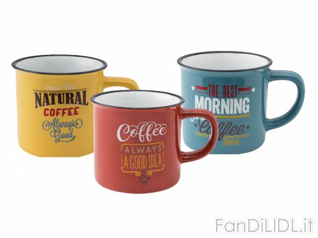 Set tazzine Tognana_1, prezzo 3.99 &#8364; 
3 pezzi 
- 100 ml ciascuna
- Lavabili ...