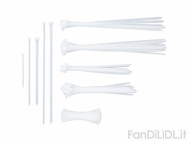 Set fascette fermacavo Parkside, prezzo 3.99 &#8364; 
251 pezzi 
- In diverse ...