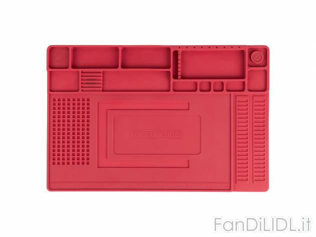 Tappetino per saldatura o set dissaldatore con spugna per pulizia e tronchese Parkside, ...