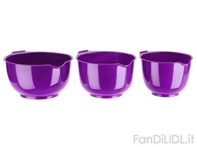 Ciotole per impastare o set caraffe graduate, 3 pezzi Ernesto, prezzo 2,49 &#8364; ...