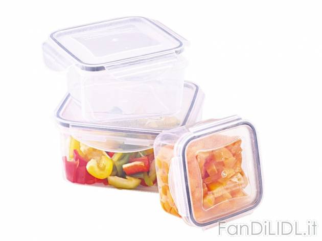 Set contenitori salvafreschezza, 3 pezzi Ernesto, prezzo 3,99 &#8364; per Al ...