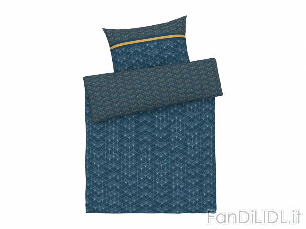 Parure copripiumino Livarno, prezzo 12.99 &#8364; 
Singolo 
- Puro cotone biologico
- ...