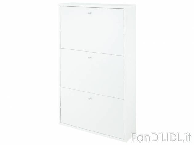 Scarpiera a 3 scomparti Prezzo-lidl, prezzo 49.00 € 
- Scomparti a ribalta per ...