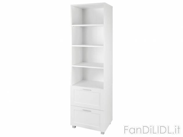 Mobiletto con 4 scomparti e 2 cassetti Livarno, prezzo 99.00 &#8364; 
- Cassetti ...