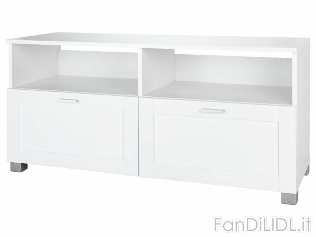 Mobile TV con 2 scomparti e 2 cassetti Livarno, prezzo 89.00 &#8364; 
- Cassetti ...