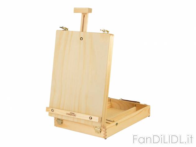 Set cavalletto da pittore in valigetta Crelando, prezzo 19.99 &#8364; 
- Sostegno ...