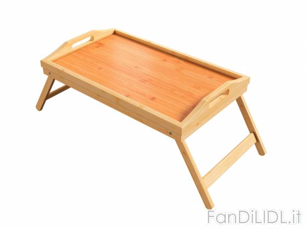 Vassoio da letto Livarno, prezzo 11.99 &#8364; 
- In bamb&ugrave;
- Pieghevole, ...
