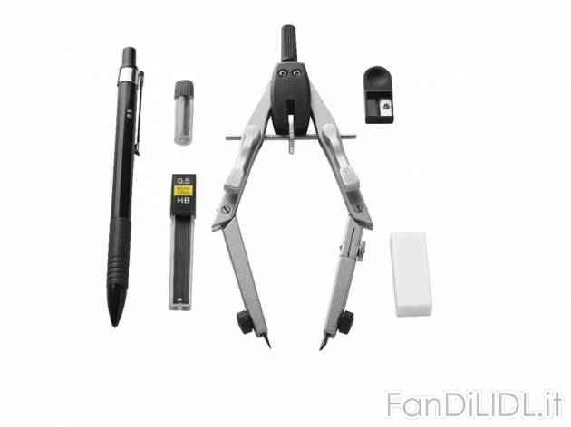 Set compasso, 6 pezzi United Office, prezzo 2,99 &#8364; per Al set 
- Per cerchi ...