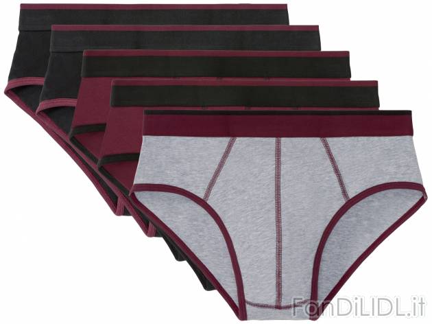 Slip da uomo Livergy, prezzo 8.99 &#8364; 
5 pezzi - Misure: M-XL 
- Puro cotone
Taglie ...