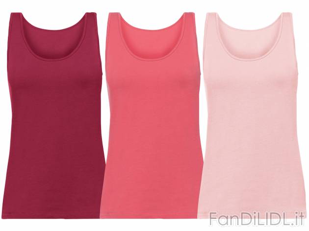 Canotta da donna Prezzo-lidl, prezzo 7.99 &#8364; 
3 pezzi - Misure: S-L
Taglie ...