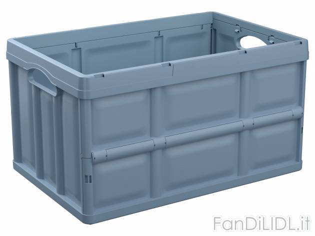 Cassetta pieghevole Livarno, prezzo 12.99 &#8364; 
62 l 
- 100% plastica riciclata
- ...