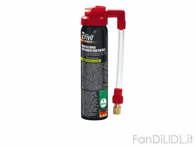 Gonfia e ripara pneumatici spray per bici 75 ml Crivit Sports, prezzo 1,99 &#8364; ...