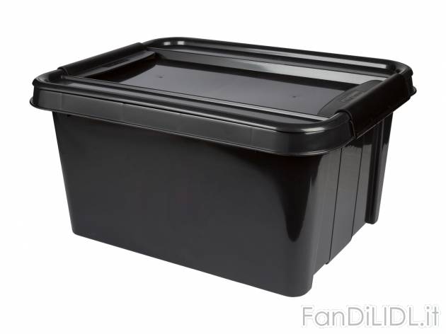 Box portaoggetti Livarno, prezzo 7.99 € 
32L 
- 100% plastica riciclata
- Max ...