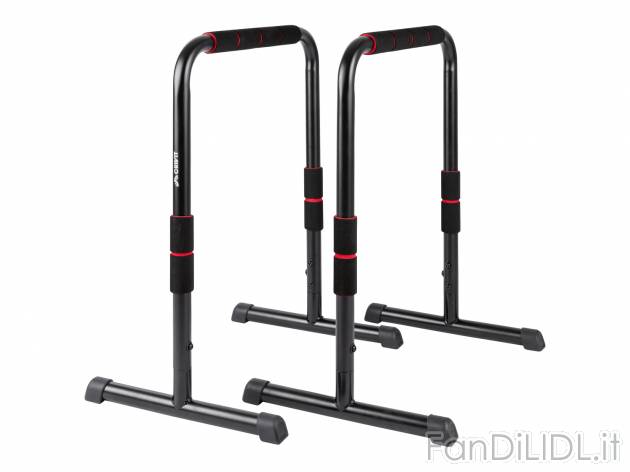 Parallele per allenamento Crivit, prezzo 49.00 &#8364; 
2 pezzi 
- Adatte per ...