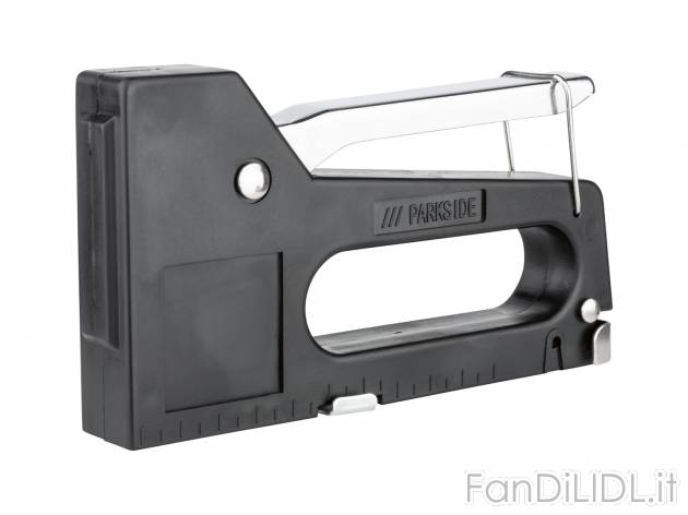 Set pistola sparapunti con graffette Parkside, prezzo 7.99 &#8364; 
- Valigetta ...