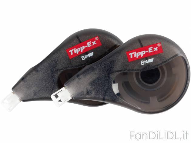 Correttore a nastro o a penna Tipp-ex, prezzo 2.99 &#8364;  
2 pezzi
Caratteristiche