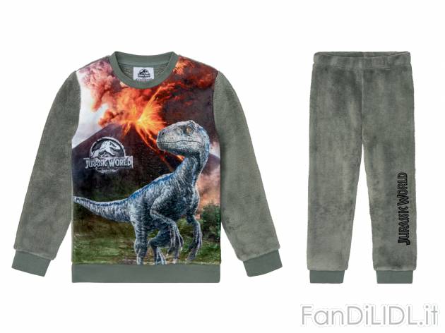 Pigiama da bambino Spiderman, Jurassic World Oeko-tex, prezzo 9.99 € 
Misure: ...