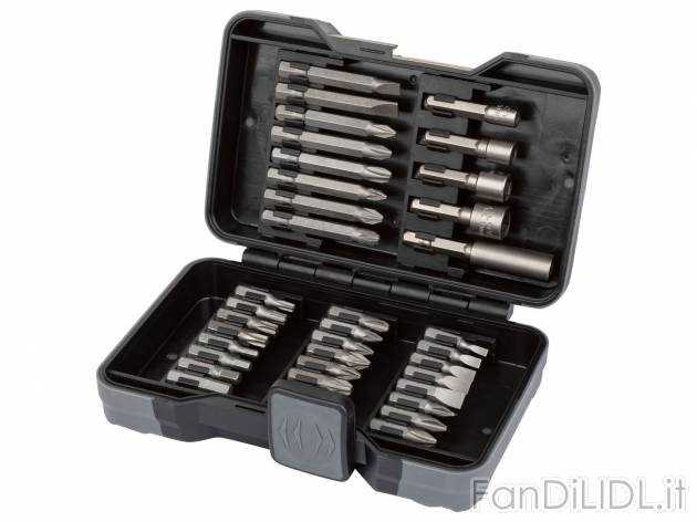 Punte per trapano o per avvitatore Parkside, prezzo 6.99 &#8364; 
15 o 37 pezzi ...