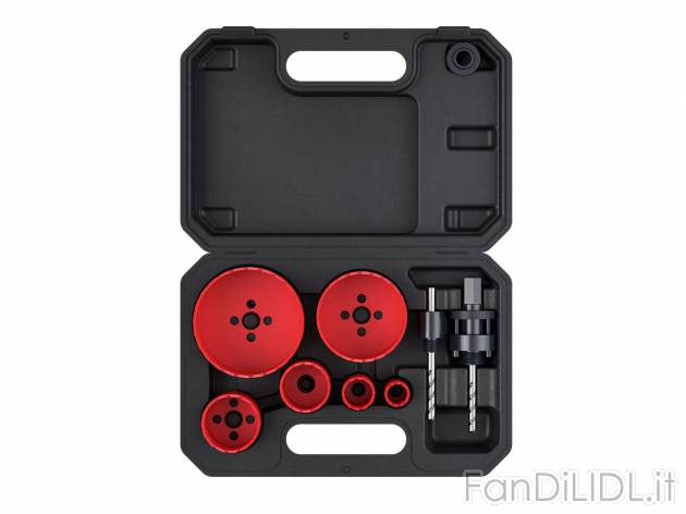 Set frese a tazza Parkside, prezzo 17.99 &#8364; 
9 pezzi 
- Max. profondit&agrave; ...