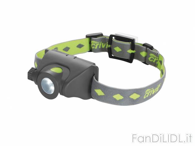 Lampada frontale a LED , prezzo 7.99 &#8364; 
- Con LED CREE da 2 W
- 3 livelli ...