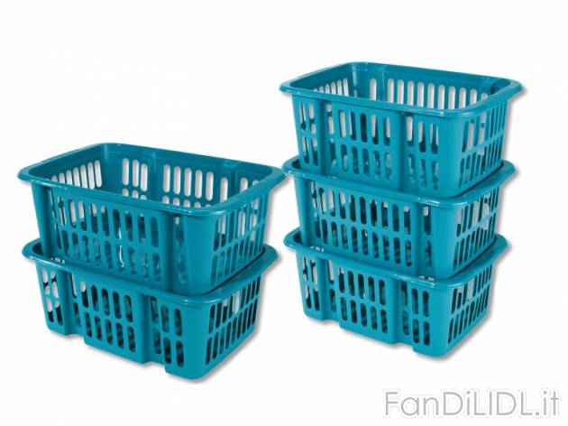 Set cesti impilabili 3 o 2 pezzi Ordex, prezzo 2,99 &#8364; per Alla confezione ...