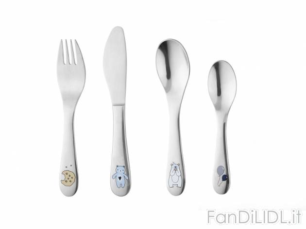 Set posate per bambini , prezzo 4.99 &#8364; 
- In acciaio inox
- Dai 3 anni ...