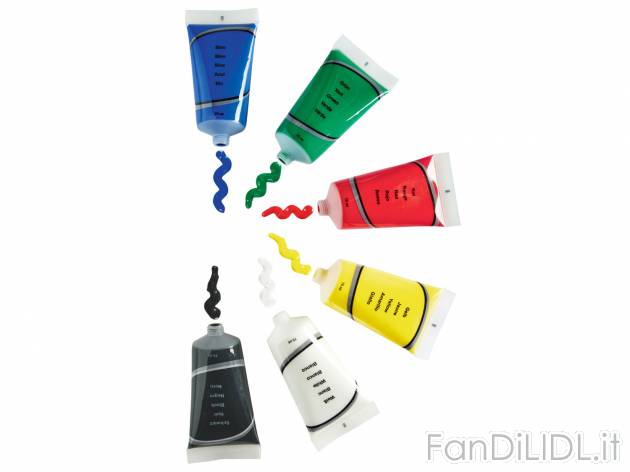 Set colori acrilici 75 ml , prezzo 4.99 &#8364; 
- A scelta fra colori classici ...