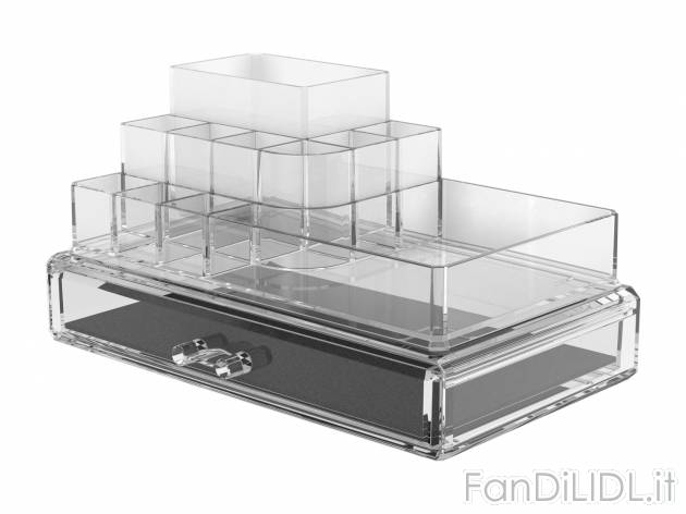 Organizer porta cosmetici Livarno, prezzo 9.99 &#8364;  
1 o 2 pezzi
Caratteristiche