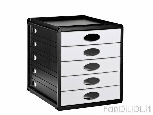 Box per ufficio con 5 cassetti , prezzo 14.99 &#8364;  
-  33,5 x 32 x 28,5 cm