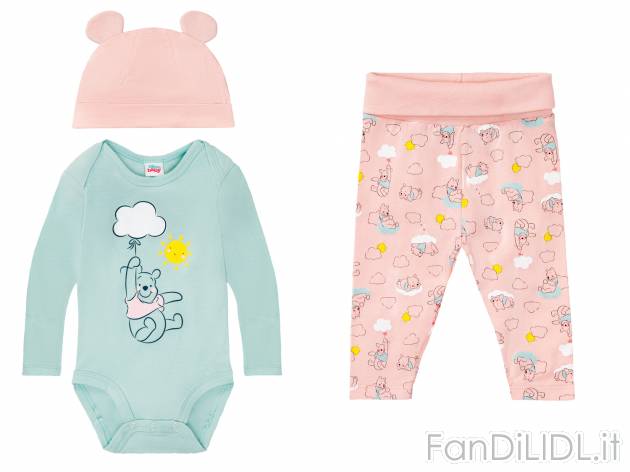 Coordinato per neonata Winnie the Pooh, Bambi, La carica dei 101 Prezzo-lidl, prezzo ...