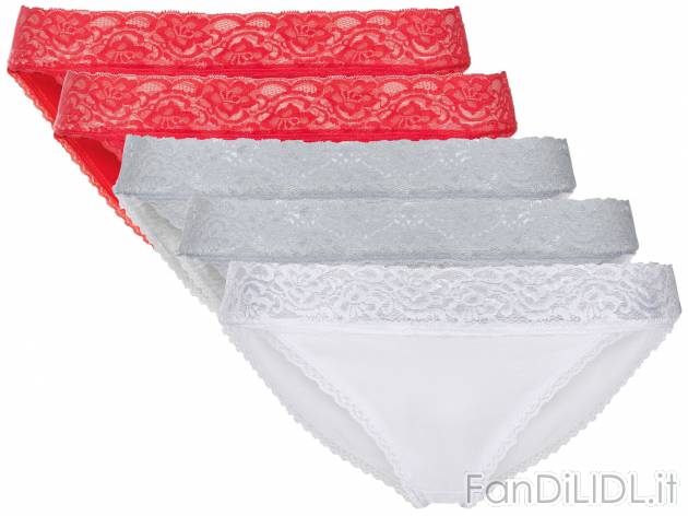 Slip con pizzo Esmara, prezzo 7.99 &#8364; 
5 pezzi - Misure: S-L
Taglie disponibili

Caratteristiche

- ...
