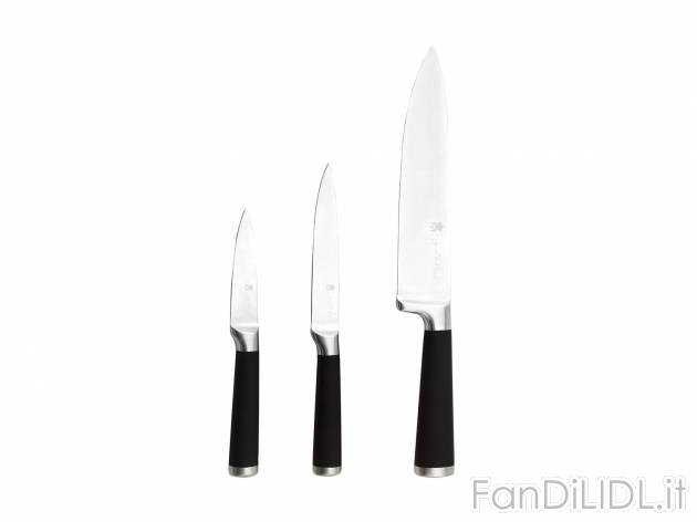 Set coltelli Masterpro, prezzo 19.99 &#8364; 
3 pezzi 
- Coltello chef, coltello ...