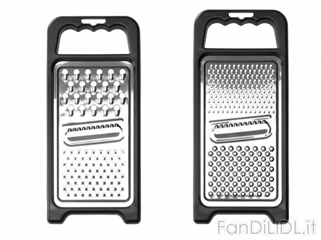 Grattugia o set grattugie Ernesto, prezzo 4.99 &#8364; 
1 o 2 pezzi 
- Con 3 ...