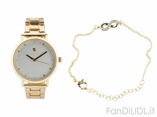 Set orologio e braccialetto da donna Auriol, prezzo 9.99 € 
Idee regalo 
- Orologio ...