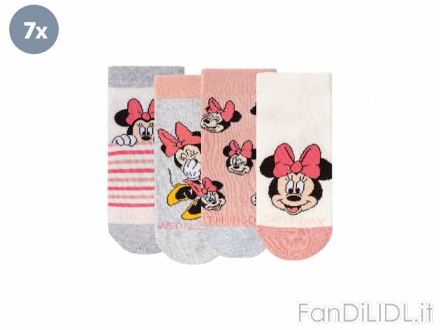 Calzini da bambina Minnie, Paw Patrol, Peppa Pig Oeko-tex, prezzo 5.99 € 
7 paia ...