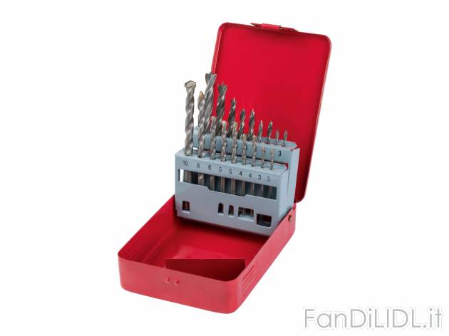 Set punte da trapano per acciaio o per legno e pietra Parkside, prezzo 11.99 &#8364; ...