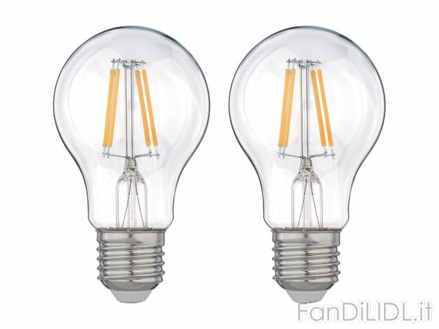Lampadina LED a filamento Livarno, prezzo 2.99 &#8364; 
1 o 2 pezzi - Risparmia ...