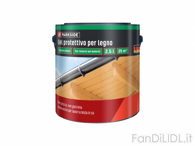 Gel protettivo per legno Parkside, prezzo 11.99 &#8364;  
2,5 L
Caratteristiche