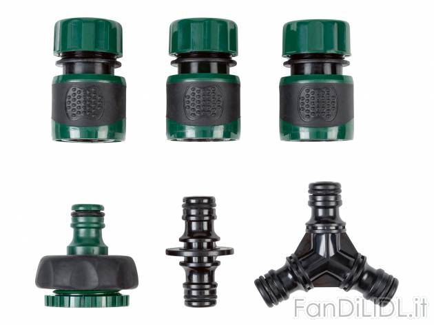 Connettori per irrigazione Parkside, prezzo 3.99 &#8364; 
- Set raccordi per ...