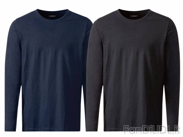 Maglia maniche lunghe da uomo Livergy, prezzo 11.99 &#8364; 
2 pezzi - Misure: ...